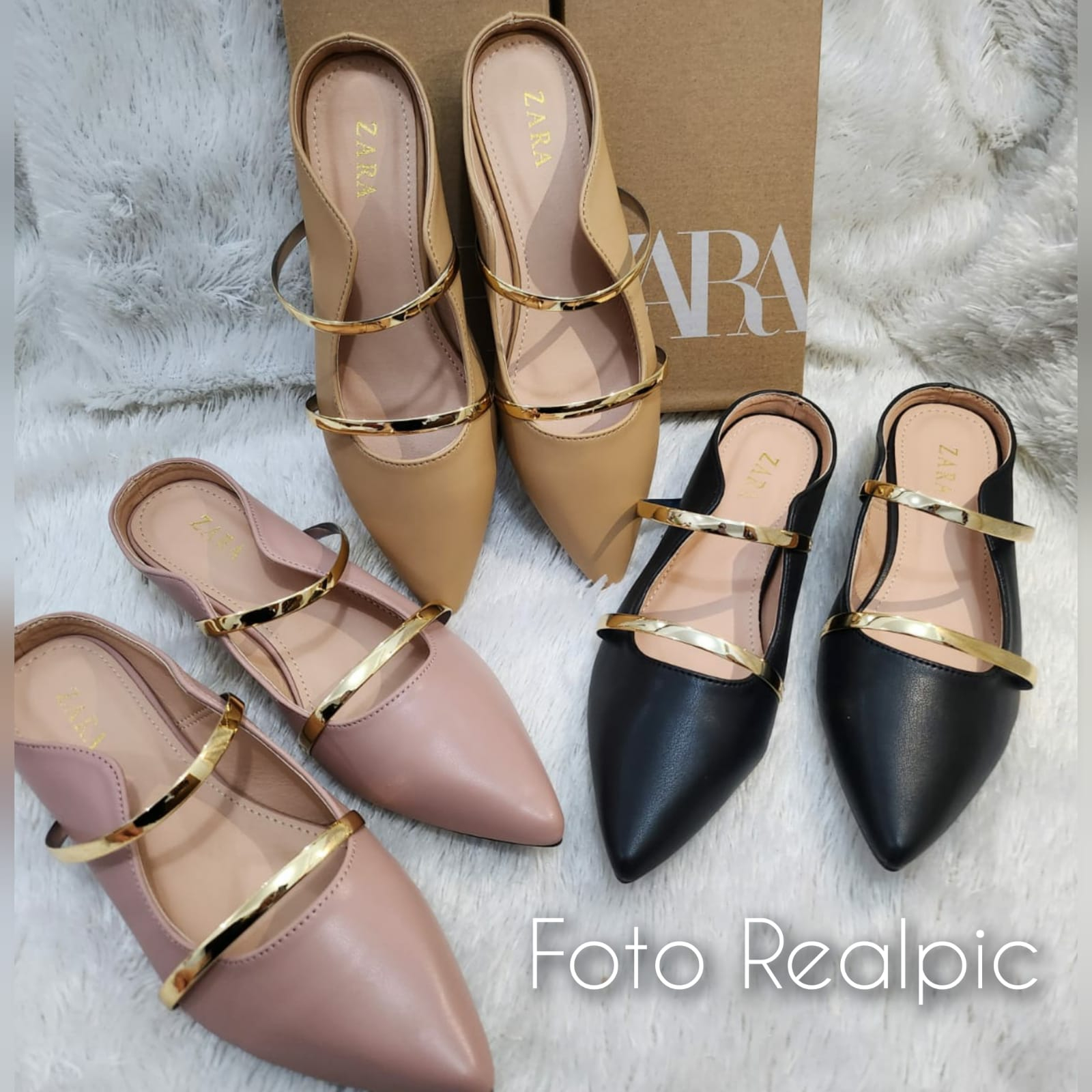 SANDAL WANITA IMPORT SLOP KULIT ZR KODE: 3777