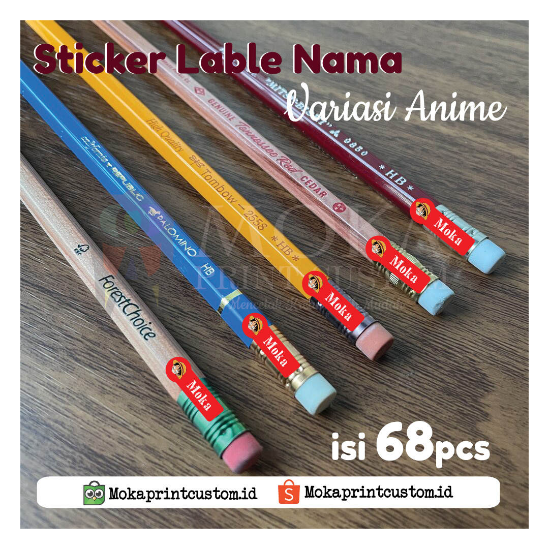 

Sticker Lable isi 68pcs untuk alat tulis dan buku banyak variasi Bahan Anti Air atau Biasa Min Oredr 4Pcs