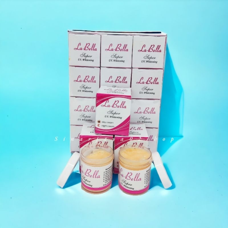 12 Pcs - Cream Labella Super 2 in 1 Whitening  LA bela Crem ORIGINAL