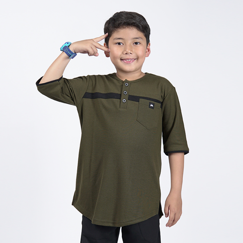 DISKON KHOIRUMMAH - KOKO KURTA UMAIR KOKO ANAK ARMY BAJU KOKO ANAK LAKI LAKI ARMY KOKO KAOS MUSLIM