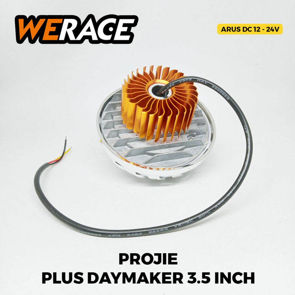 [WERACE] LAMPU UTAMA PROJIE PLUS DAYMAKER 3,5INCH KUNING PUTIH RUNNING RBR