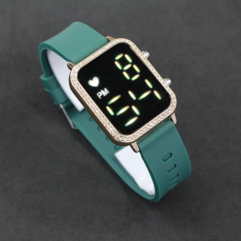 JAM TANGAN WANITA LED WATCH SEGI BERLIAN JSS 3647 TOP QUALITY