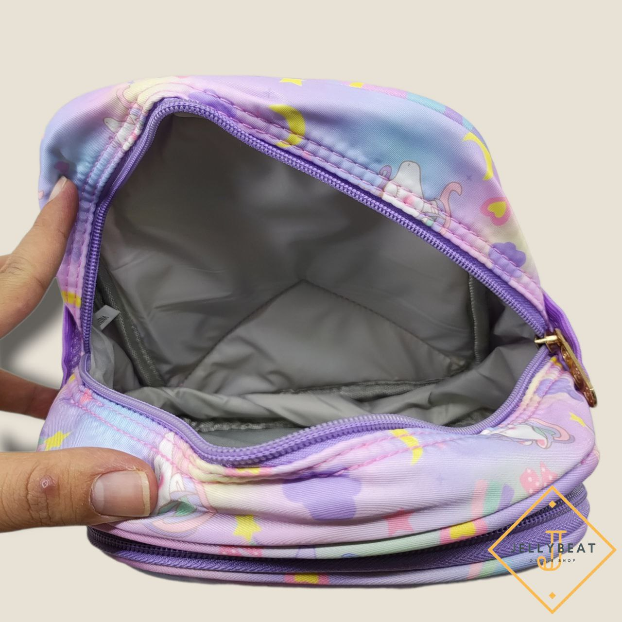 TAS RANSEL 3D ANAK PG KARAKTER UNICORN UNGU