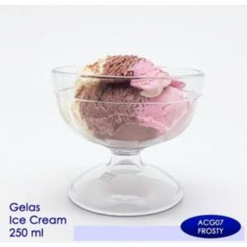 JUAL GELAS ES KRIM MIKA AKRILIK AWET KUAT TEBAL ANTI PECAH TAHAN PANAS DINGIN PREMIUM ONYX KAPASITAS