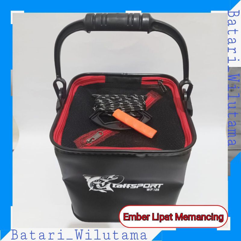 COD Ember Lipat Mancing Tempat Umpan Udang Ikan Hidup Model Tali - Handle