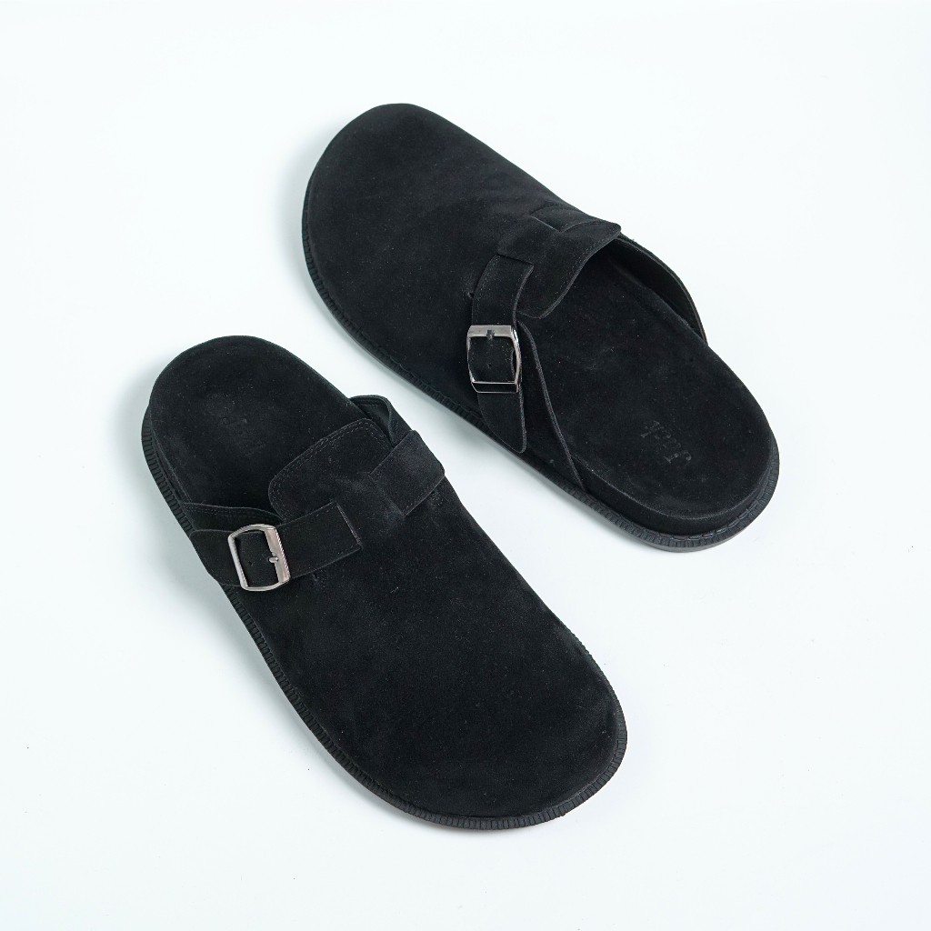 WYCLIFF BLACK |ManNeedMe x Jack| Sandal Slop Pria Premium Sendal Casual Outdoor Cowok ORI