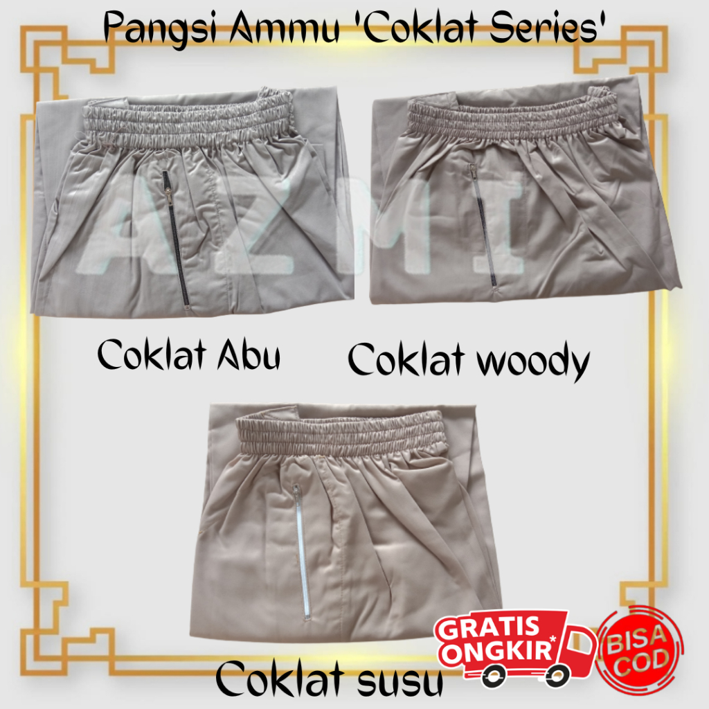Celana Pangsi By Ammu Dewasa Coklat Series Celana Pangsi Sirwal Termurah
