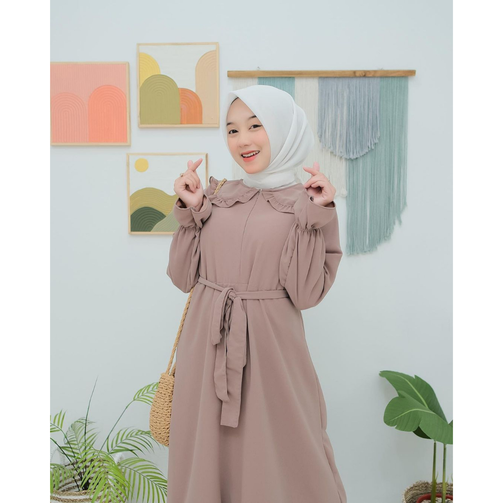LIMITED - SYARAH DRESS GAMIS ELEGAN WANITA CERUTY BABYDOLL PREMIUM
