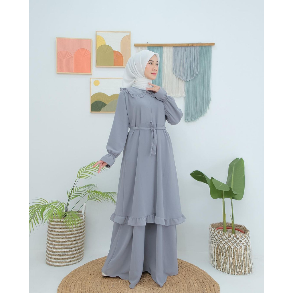LIMITED - SYARAH DRESS GAMIS ELEGAN WANITA CERUTY BABYDOLL PREMIUM