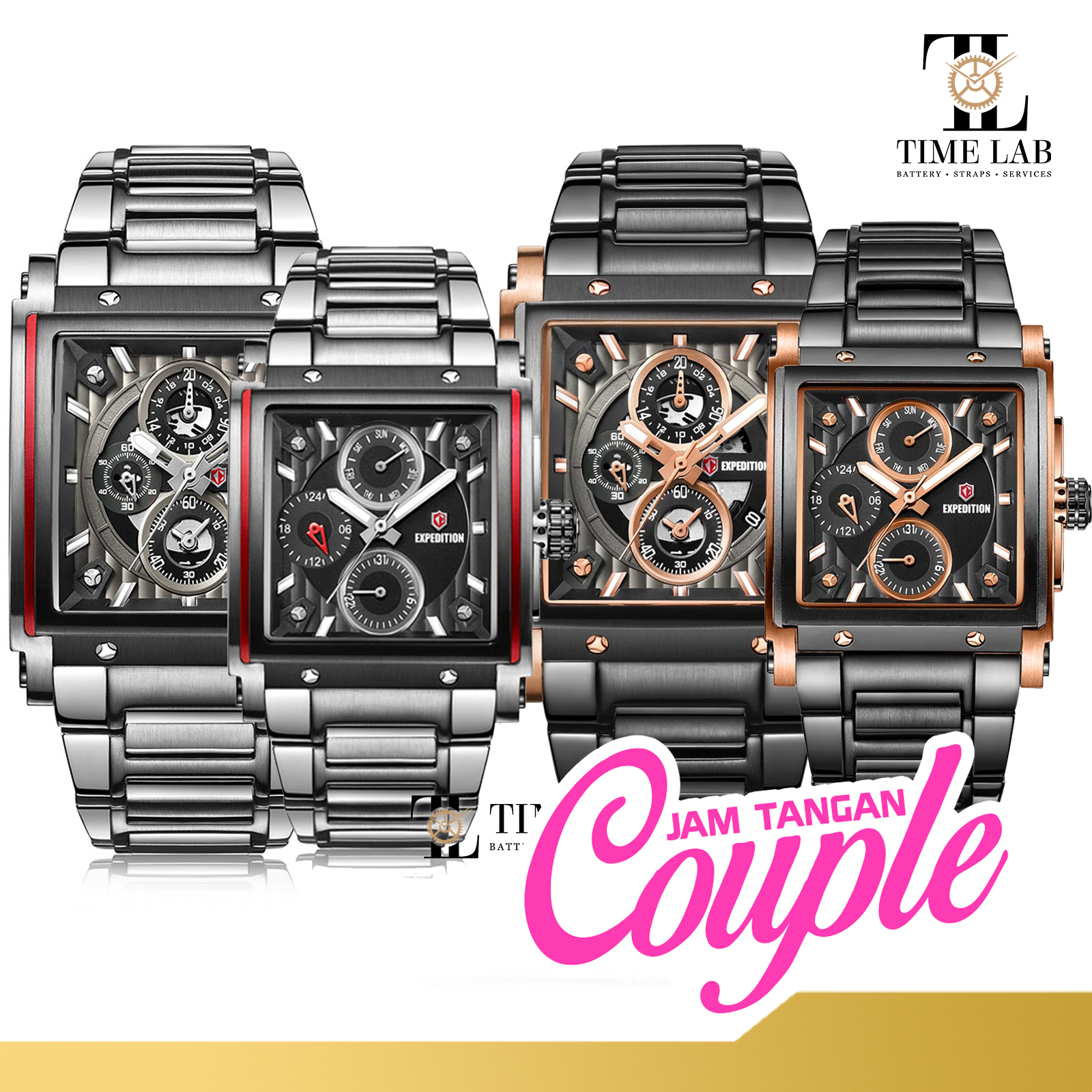 JAM TANGAN COUPLE EXPEDITION E6731 / EXF 6731 ORIGINAL 100% TIMELAB