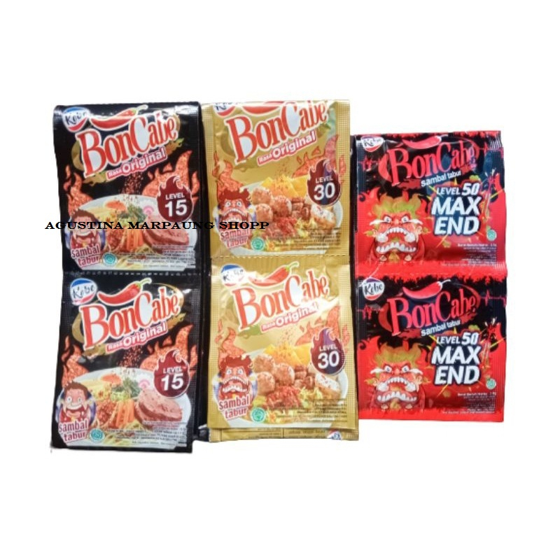 Kobe Bon cabe Level 15 / Level 30 / Level 50 Max End Original ( SACHET ) / PCS