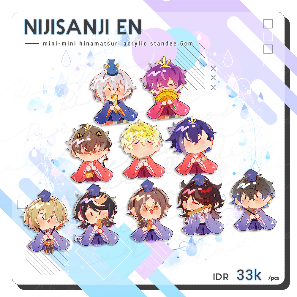 Nijisanji EN Luxiem&Noctyx Mini-Mini Hinamatsuri Standee
