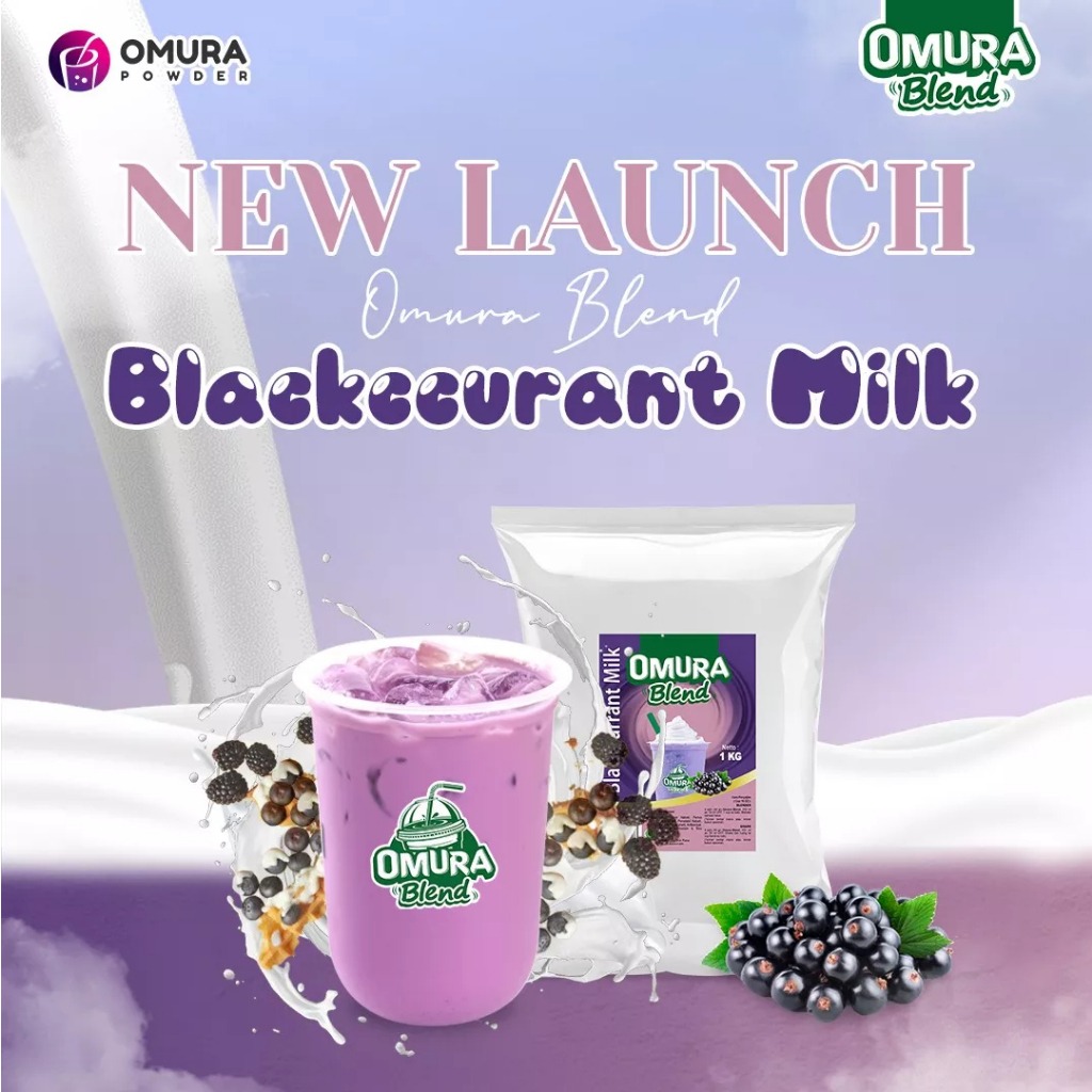 

BLEND Bubuk Minuman Premium Rasa Blackcurrant Milk / Anggur Susu Mix Gula 1 Kg & 500 Gram Indonesia Powder