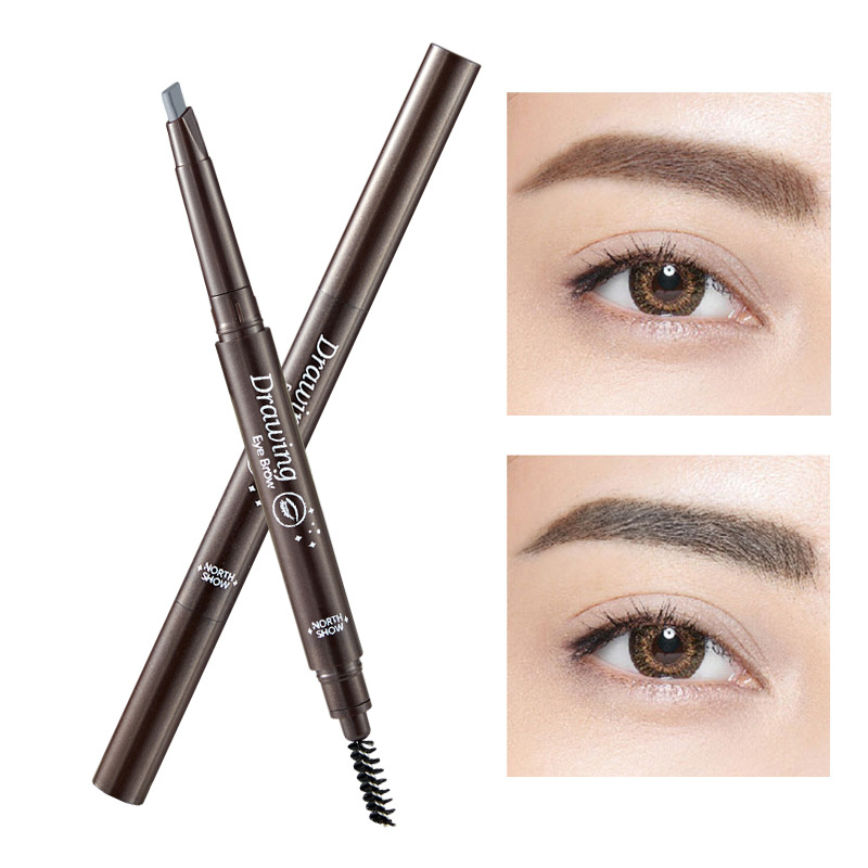 LAMEILA Pencil alis Geometry 7 Colors Eyebrow  Double Heads Lasting Eyebrow Pen Waterproof LA005