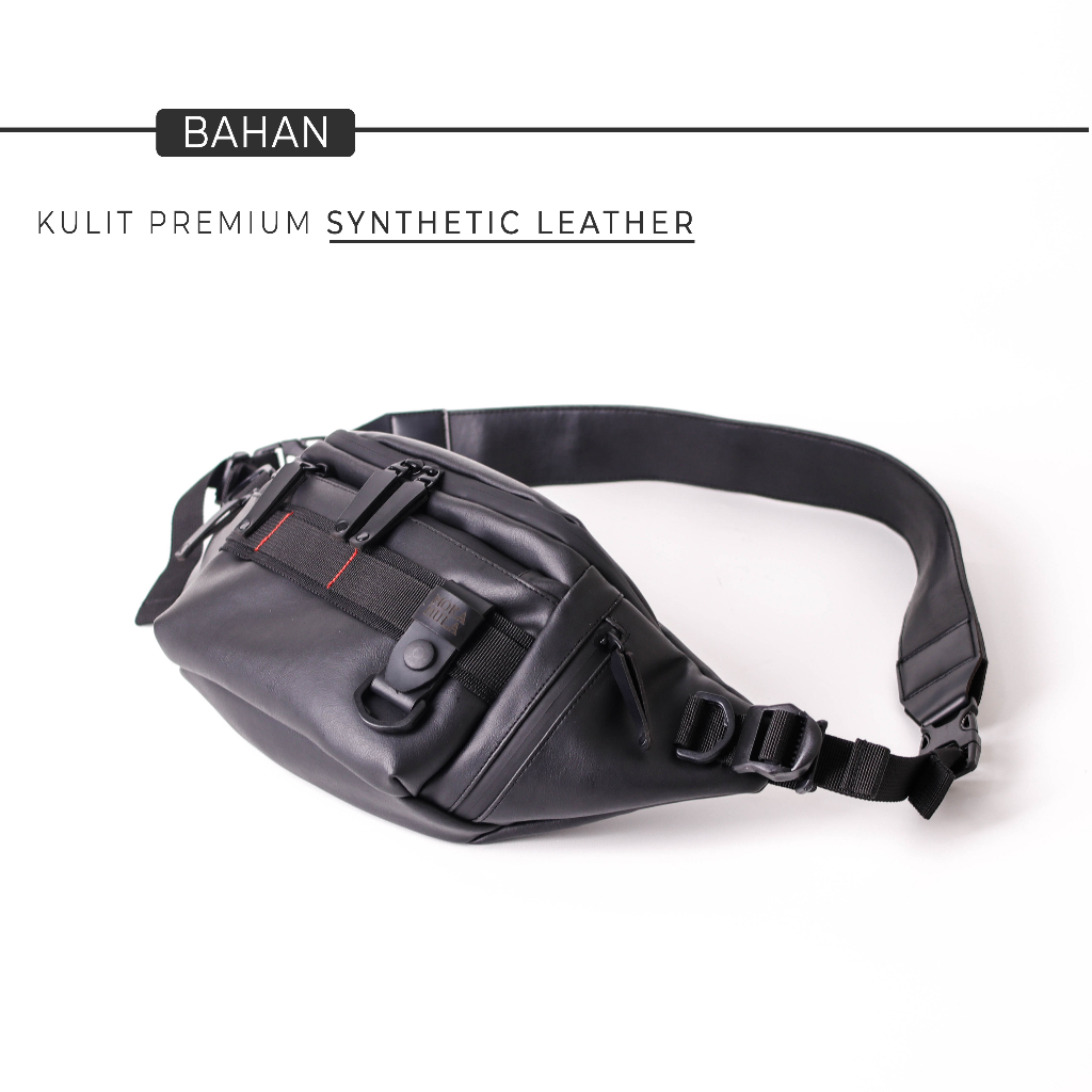 Waistbag Pria Waterproof Tas Selempang Original - HUDSON  Mokamula