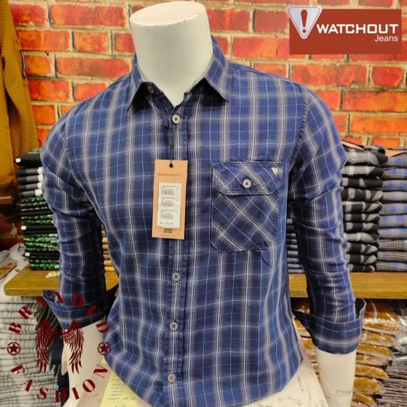 WATCHOUT JEANS BIPSP KEMEJA LENGAN PANJANG JS302880127 NAVY
