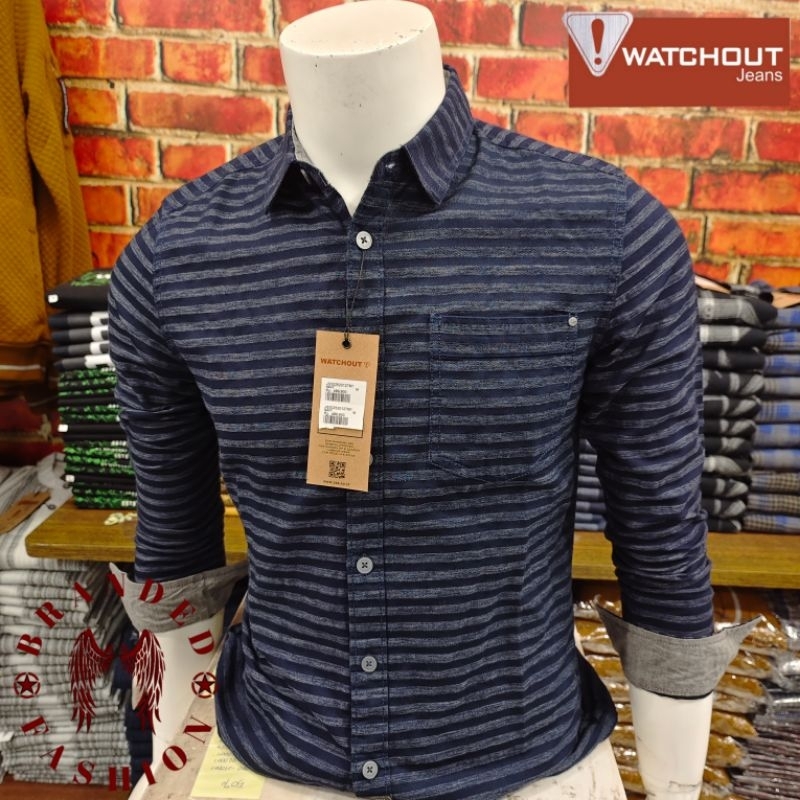 WATCHOUT JEANS BIPSP KEMEJA LENGAN PANJANG JS302520127 NAVY