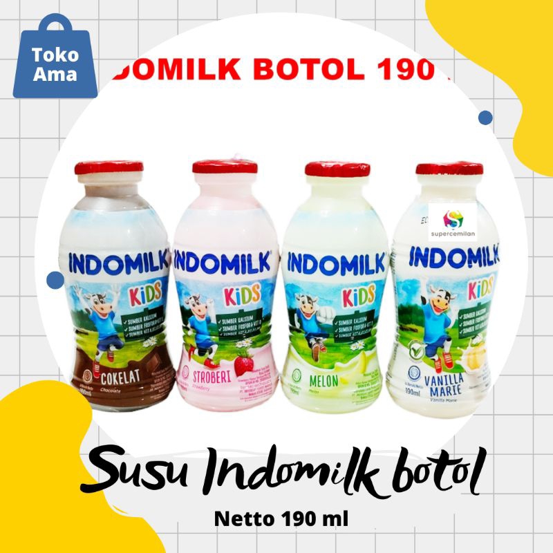 

[BOTOL] SUSU INDOMILK BOTOL 190 ML