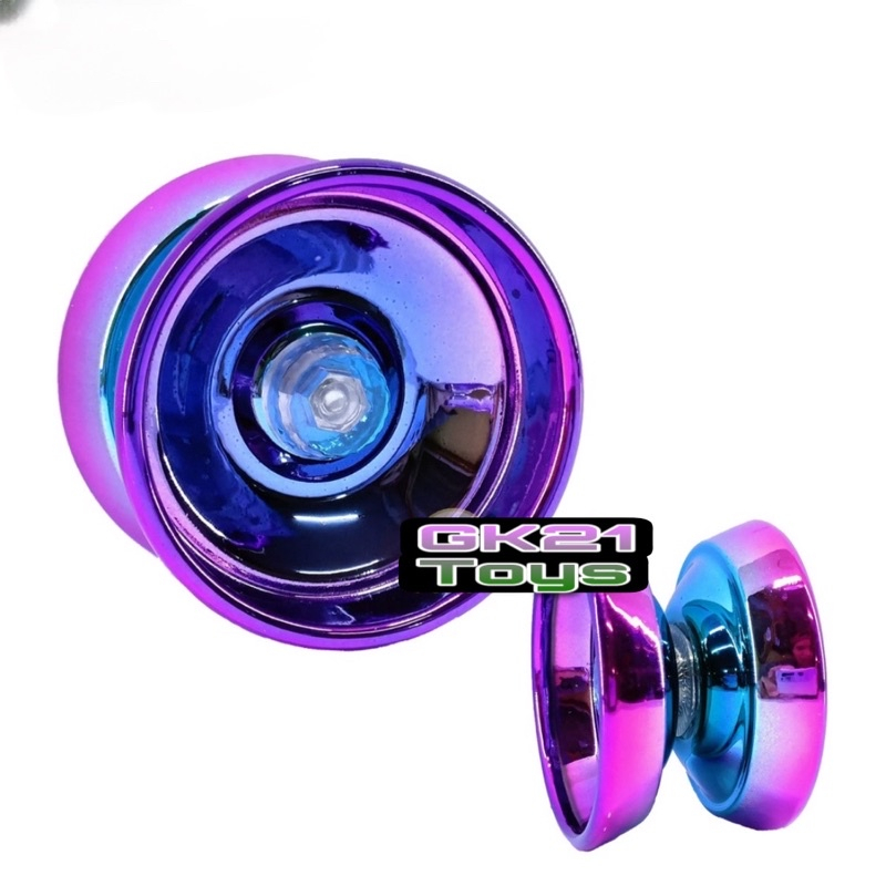 Mainan Anak - Mainan Yoyo Shock UV CHROOM 1 Bearing Terbaru / Kekinian Perpaduan 2 Warna