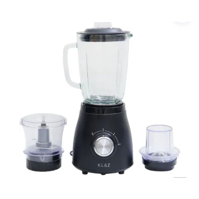 KLAZ Blender 3in1/Grinder/Chopper 1.5L 500W - Hitam