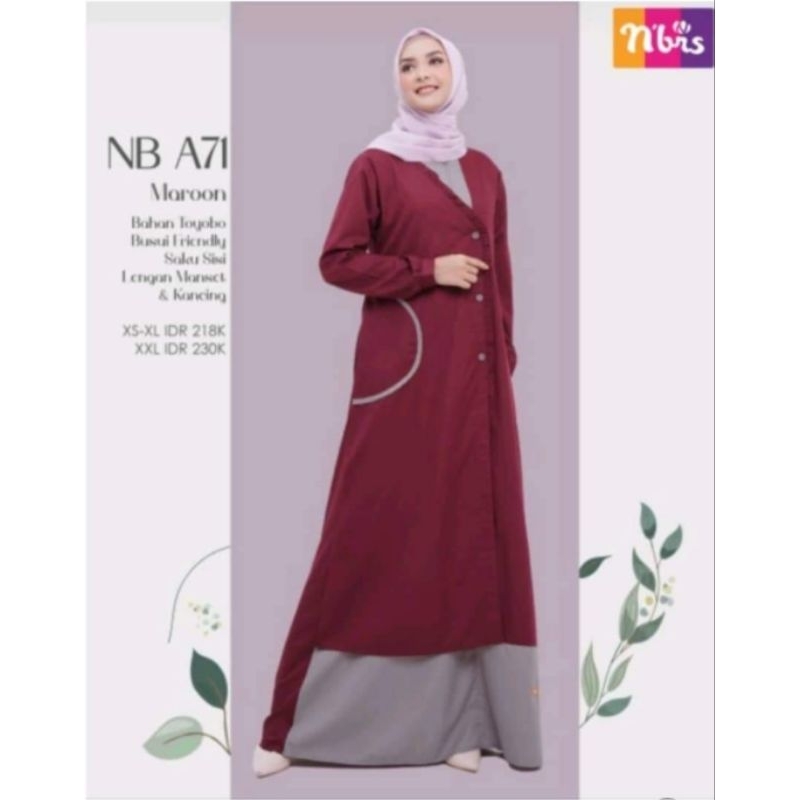 NIBRAS NB A71 MAROON SIZE M