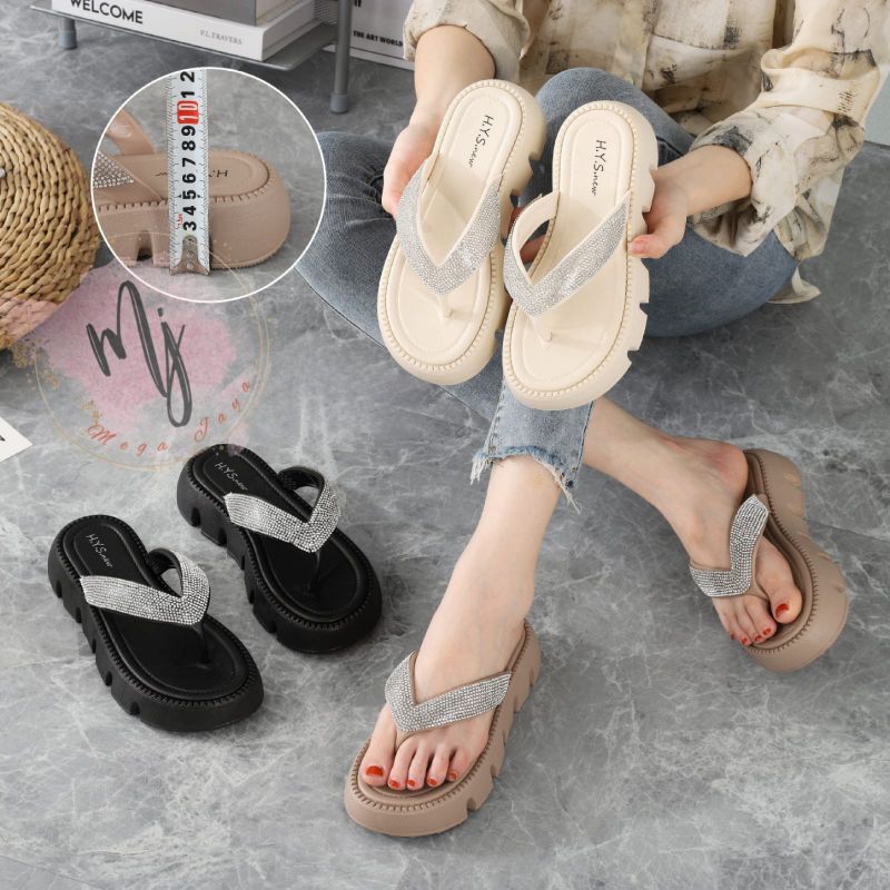 Sandal Wedges butterfly Wanita terbaru sandal Jelly Fashion Korea Import Terbaru