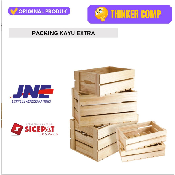 PACKING KAYU KHUSUS LAPTOP JNE SICEPAT