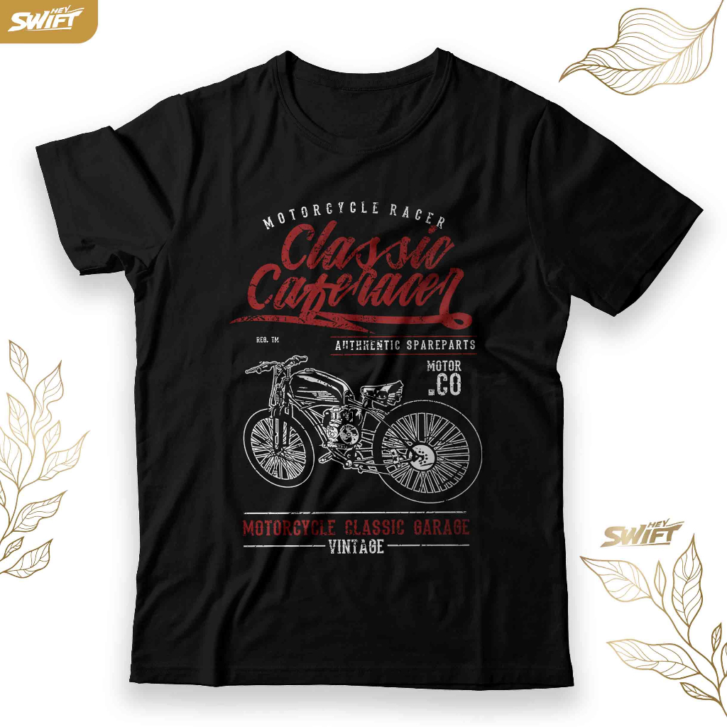 KAOS Classic Caferacer vintage TSHIRT BAJU DISTRO