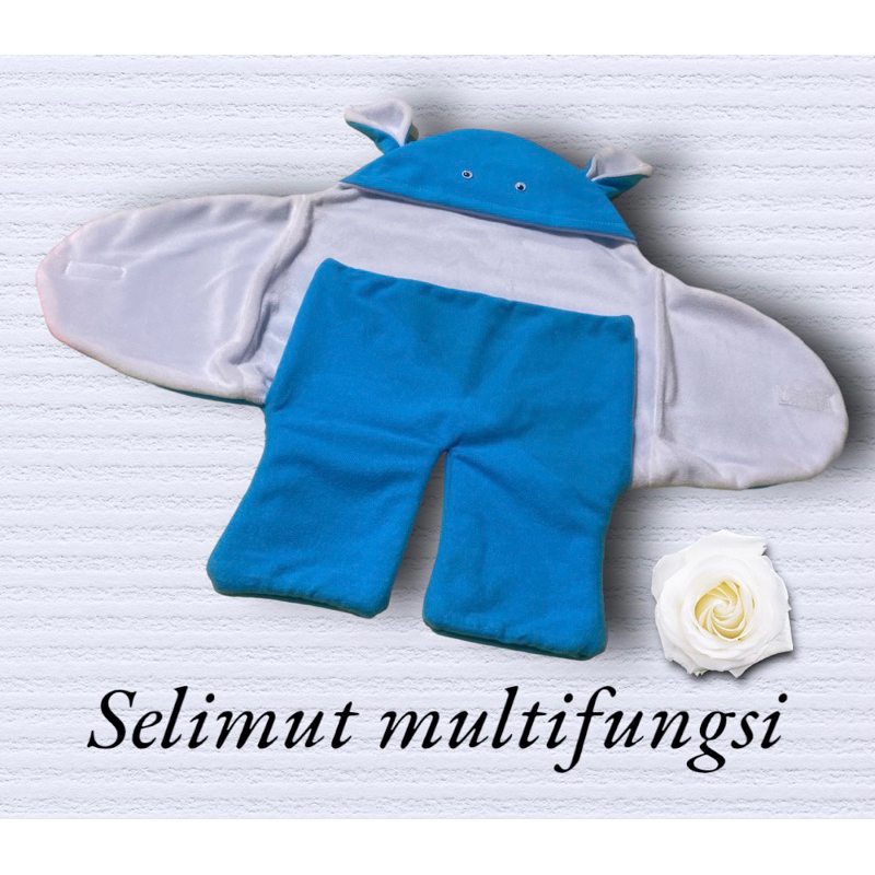 bedong selimut bayi multingfungsi dua lapis lembut dan tebal