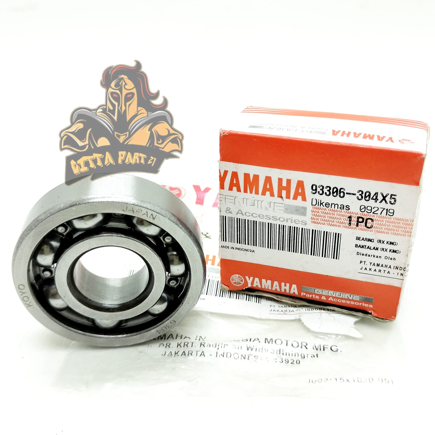 KELAHAR BEARING KRUK AS ASLI ORIGINAL YAMAHA 6304 KUALITAS ASLI ORIGINAL YAMAHA YGP PRESISI DAN DIJAMIN AWET RX KING RXKING VEGA R NEW VEGA R LAMA JUPITER Z LAMA BURHAN TIGER CLYPTON LAHER