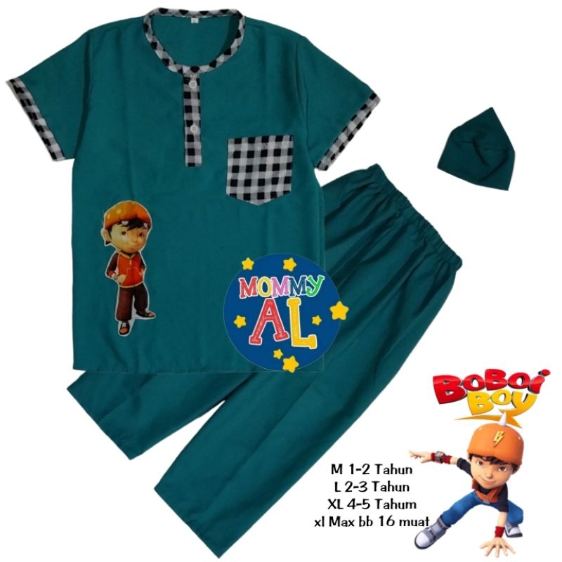 STELAN BAJU KOKO ANAK BOBOIBOY SERIES 1-6TAHUN LED