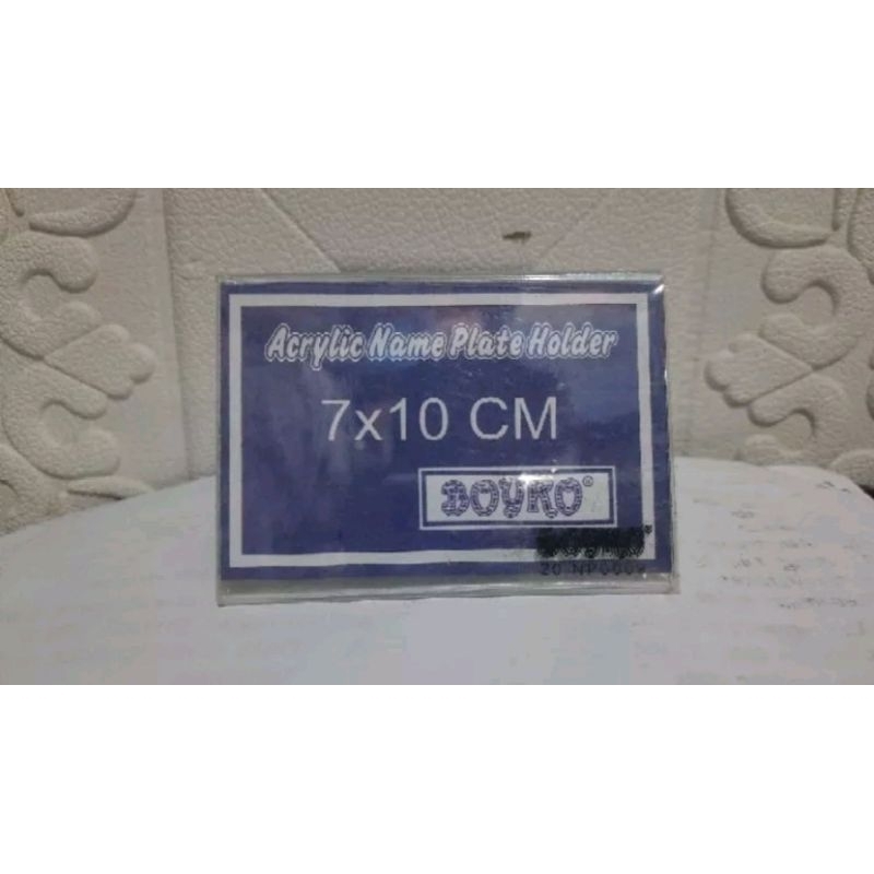 

Name Plate Accrylic / Papan Nama Accrylic 7x10 Boyko