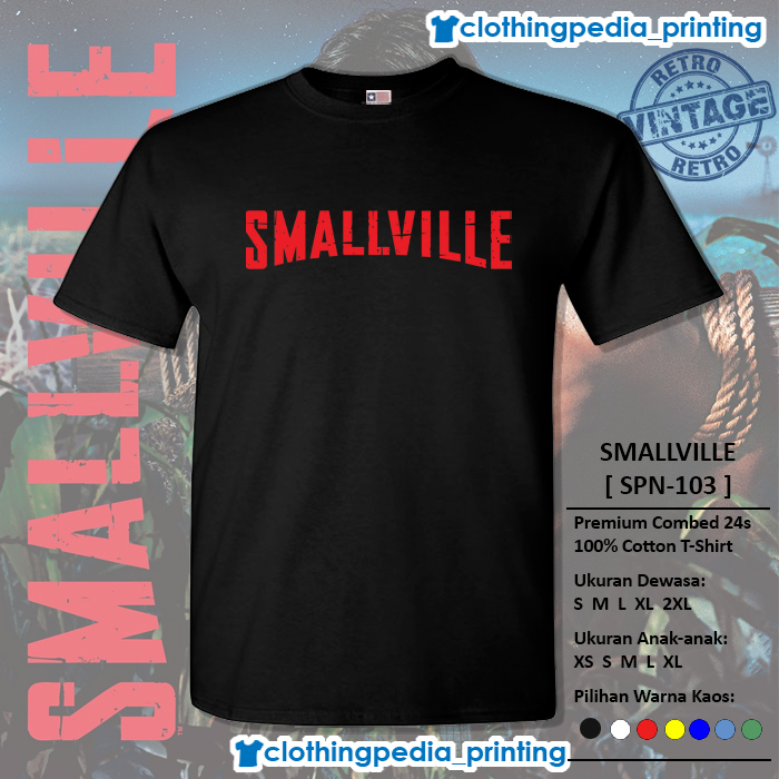 Kaos Baju Smallville Logo Superman T-Shirt