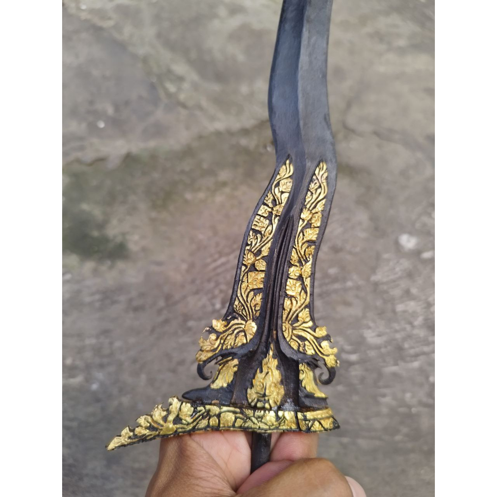 Keris Karno Tanding Luk 3 pamor Keleng