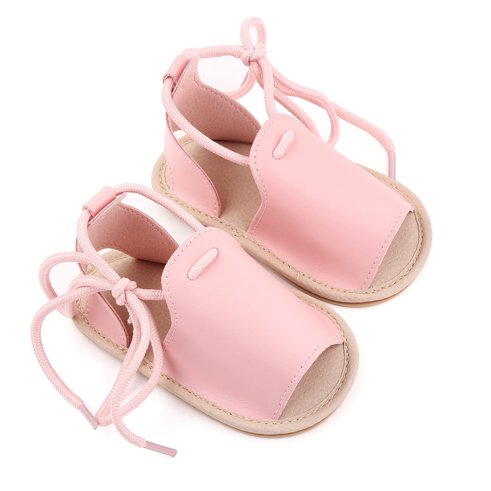 Sandal Bayi Laki Laki Perempuan Umur 0 - 12 Bulan Sepatu Sendal Bayi Sandal Anak Bayi Perempuan Murah Umur 0 - 14 Bulan, umur 1 Tahun Pink AK 05