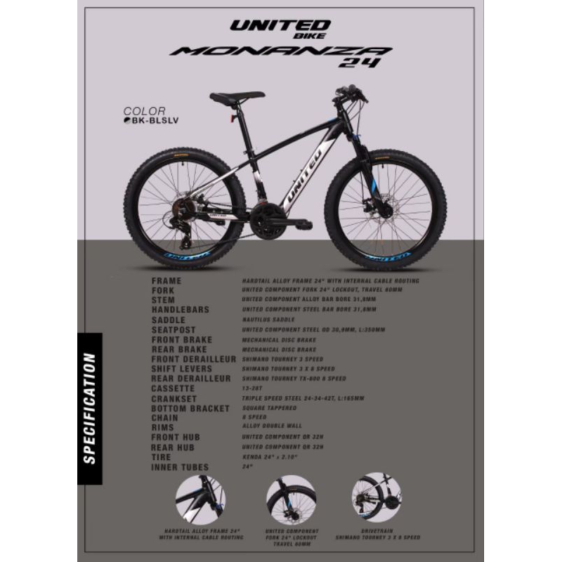 Sepeda United 24 Monanza