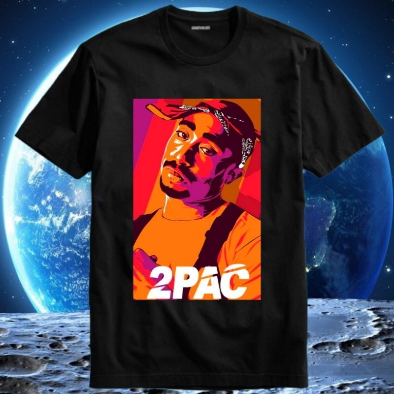 Baju Kaos Tshirt Pria Laki Cowok Dewasa 2pac 2 Pac Shakur