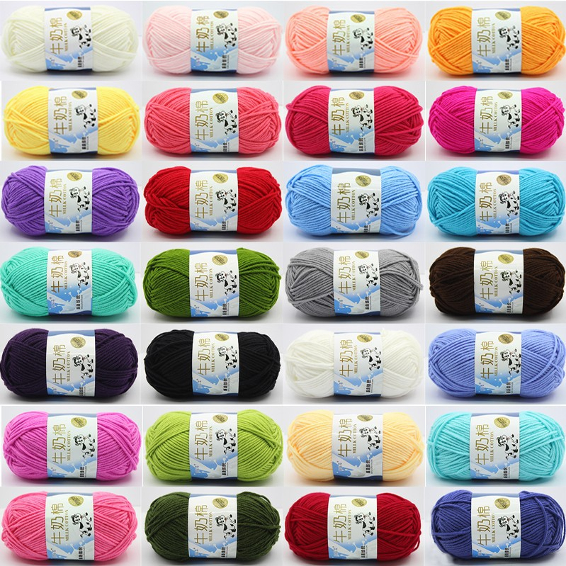 51-92 BENANG RAJUT KATUN SUSU IMPOR 5 PLY MILK COTTON SAPI YARN CROCHET YARN