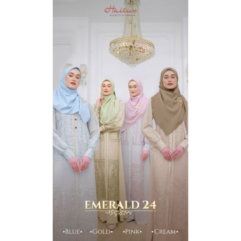 Gamis Premium Emerald 24 Blue by Haitwo