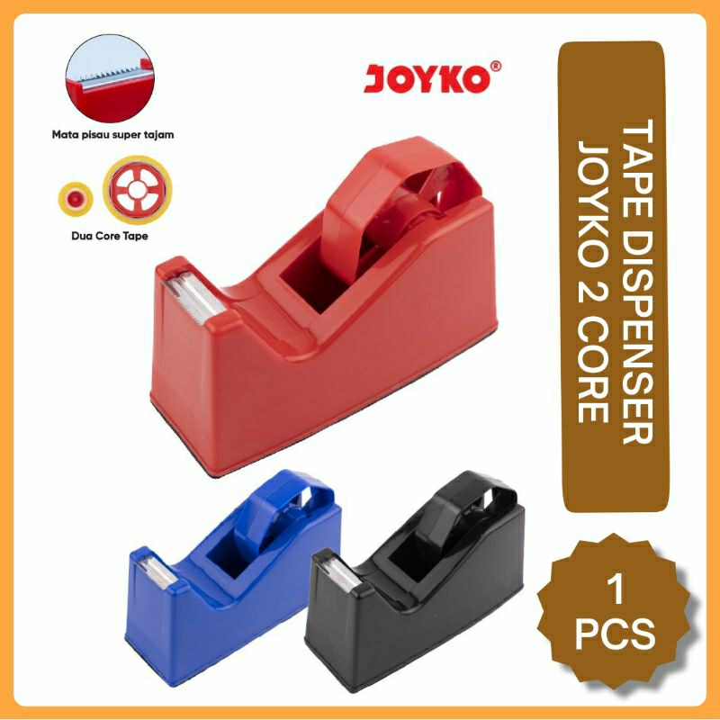 

Tape Dispenser 2 Core Joyko TD-103 / Tempat Selasiban Joyko