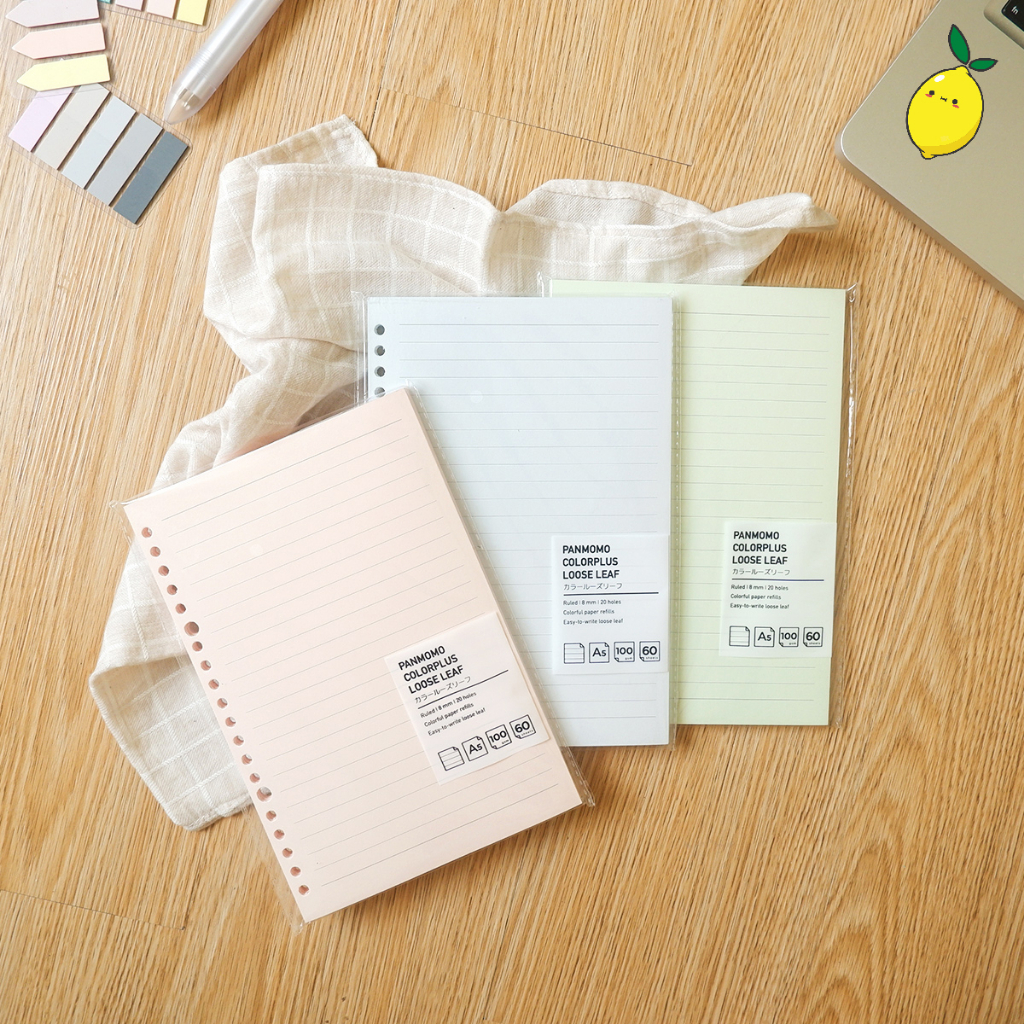 

Kertas Refill Binder A5 Warna Panmomo Colorplus Loose Leaf Binder Paper