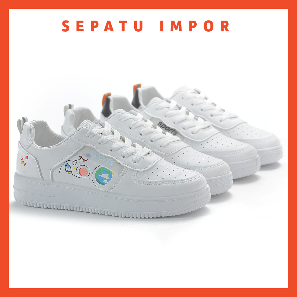 FREE KOTAK SEPATU!!! SALE!!! SEPATU WANITA SNEAKERS IMPORT VIRAL KEKINIAN - 222