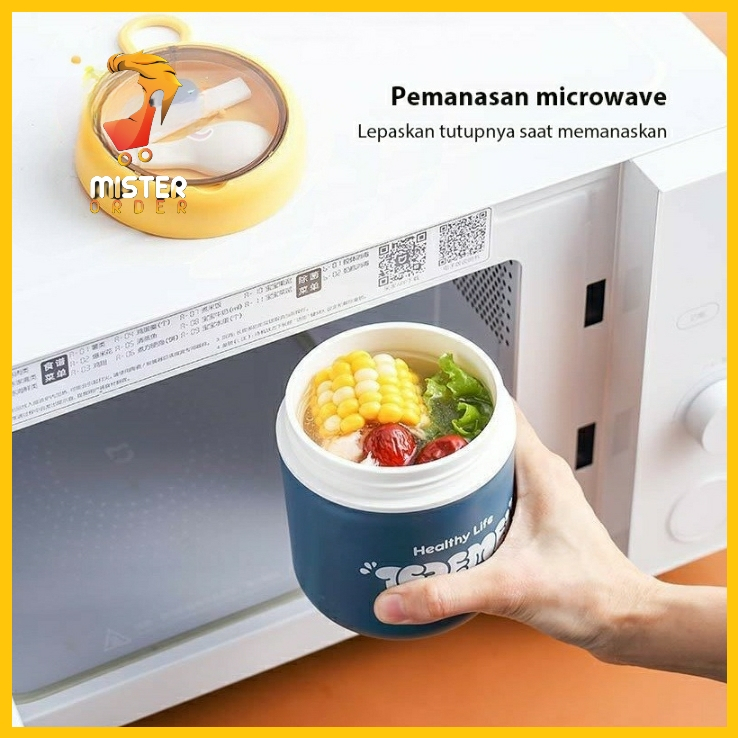 [COD] LUNCH BOX SOUP FREE SENDOK 510ML - PORTABLE SOUP CUP TAHAN PANAS