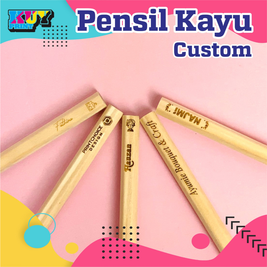 

pensil kayu/pensil custom/pensil kayu grafir/pensil kayu polos