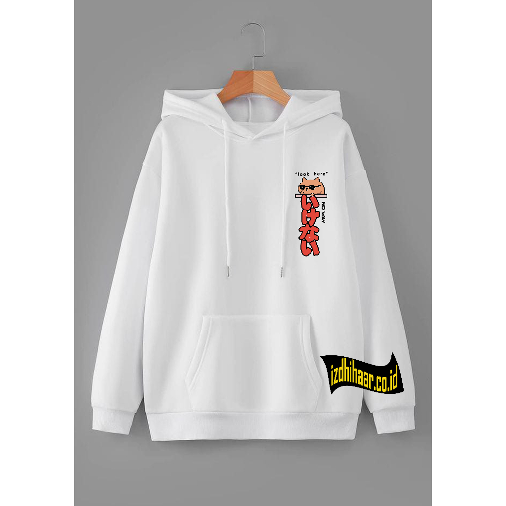 Sweater Hoodie Pria Wanita  LOOK HERE Terbaru / Sweater Pria Wanita Kekinian Size M -XXL