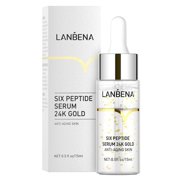 Beauty Jaya - Serum Penghilang Bekas Jerawat Serum Six Peptides 24k Gold Anti Aging 15ml