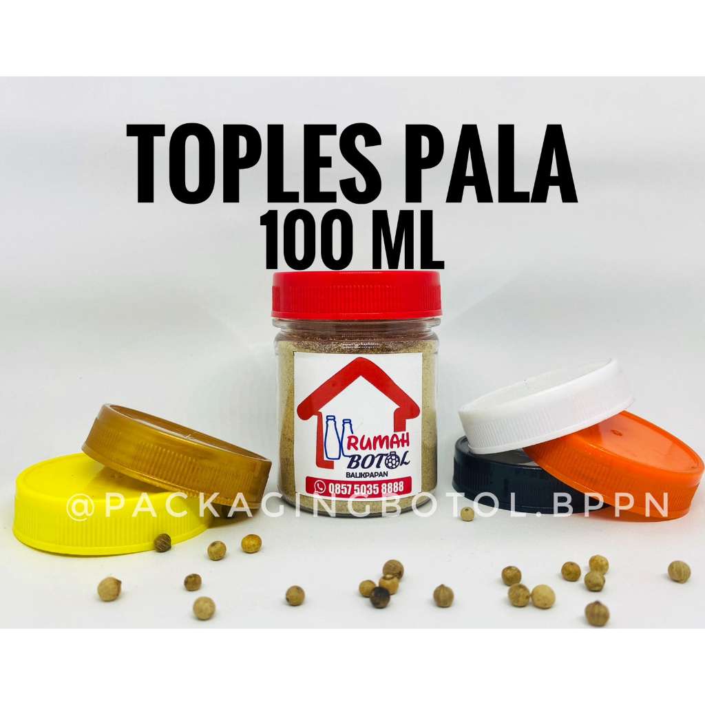 TOPLES SAMBAL 100ML Pala  (Botol dan Tutup saja) PER-PCS