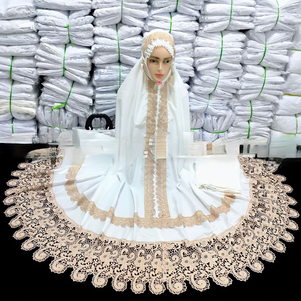 BC-Mukena dewasa andin ikatan cinta jumbo kd full renda keong terbaru mukena prada princess keong an