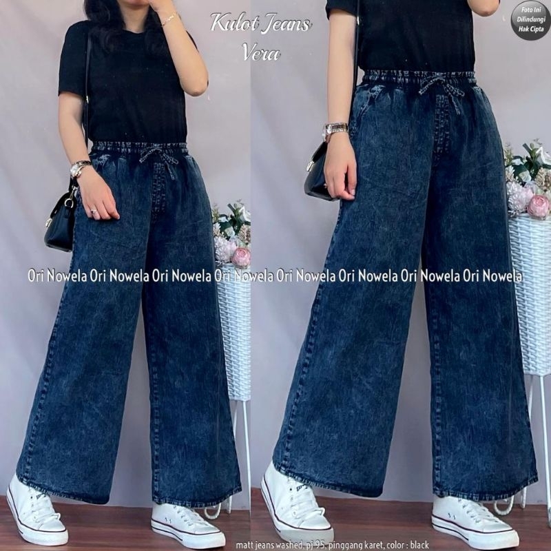 (DISYA) KULOT JEANS VERA BY ORI NOWELA