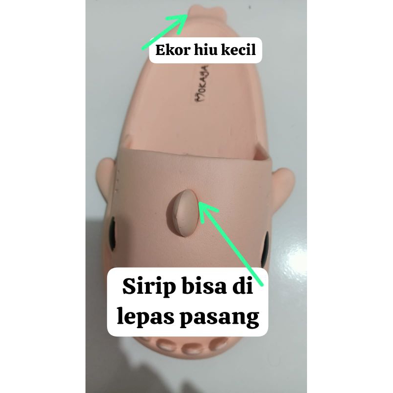 MOKAYA Sandal Hiu Dewasa Sandal Baby Shark Cartoon Lucu Sandal Import Empuk Slip On Anti Slip